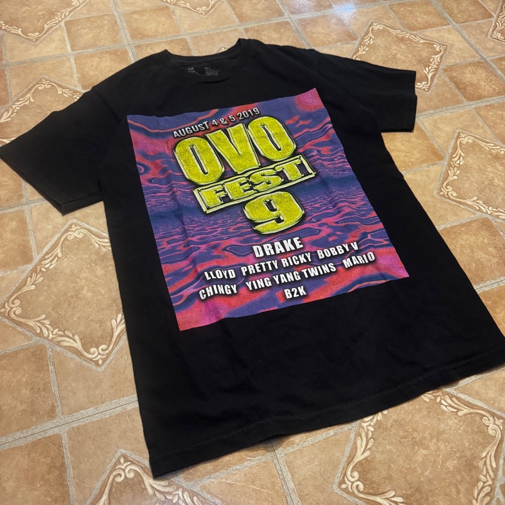 Drake OVO Fest 2019 "Millennium Tour" Tee - Size Small.